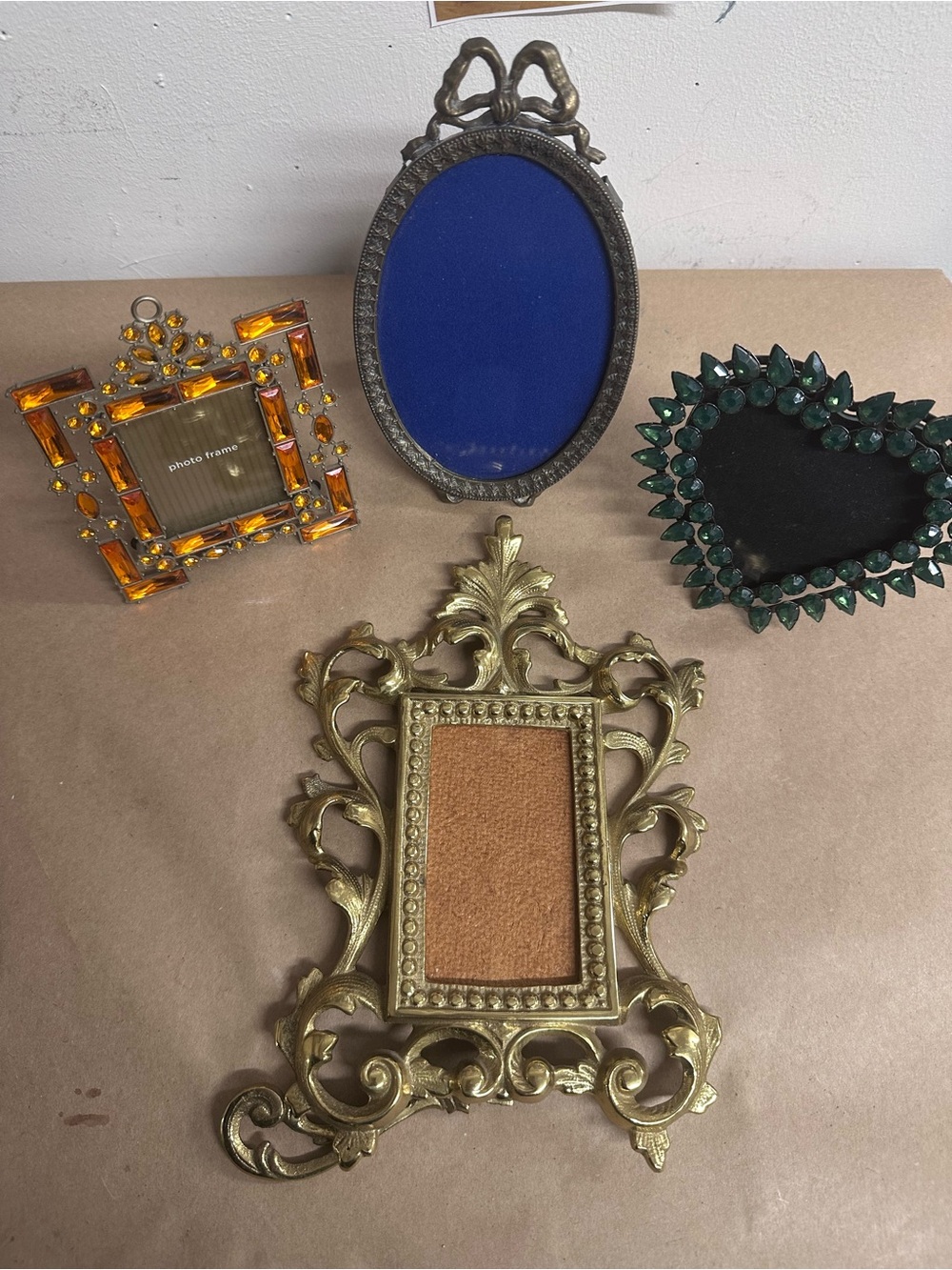 Four Ornate Decorative Wall Frames- Classical Home Accent